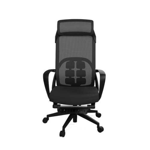 Ergonomická kancelářská židle s podnožkou Liftor Orca - černá