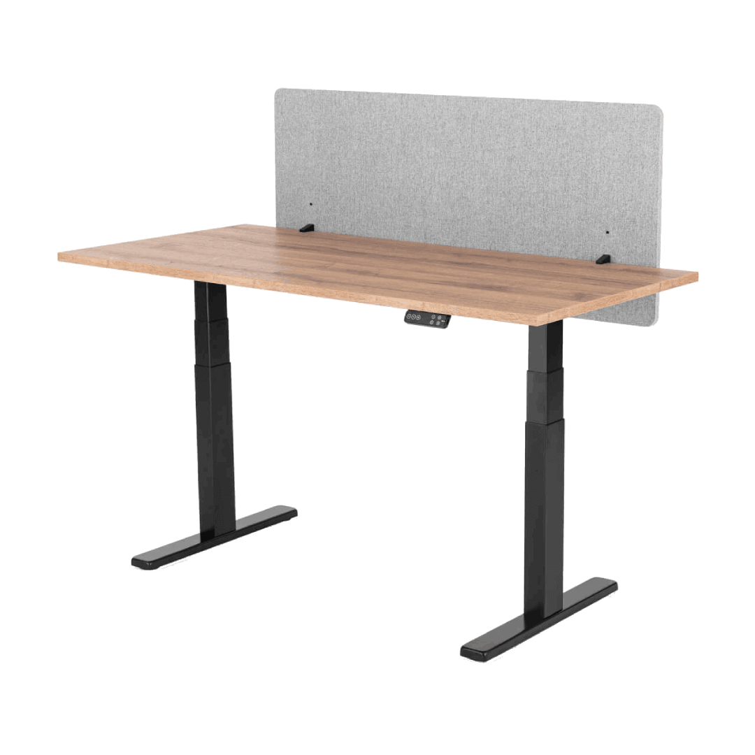 Liftor Silent, akustický paraván na stůl 155 x 60 cm, světle šedý